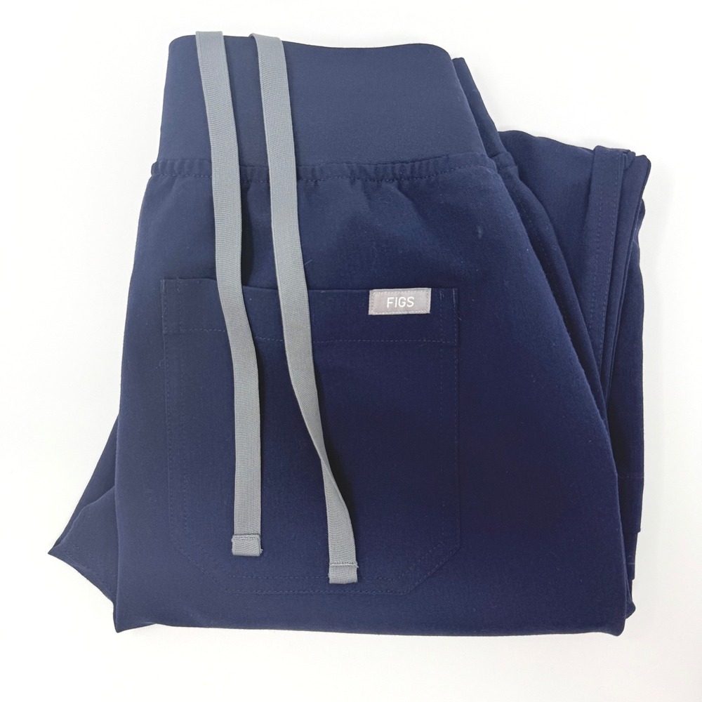 FIGS Yola High Waisted Scrub Pants Navy Blue Womens XS W22SW2013‎